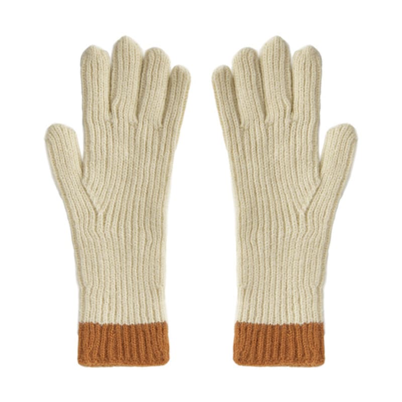 PAPERBOY Two-Tone Two-Hole Touch Gloves (6 Colors)