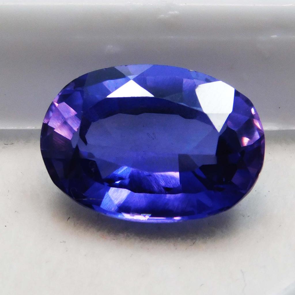 Loose Gemstone 7.35 Ct Natural Purple Tanzanite Oval Cut For Earrings