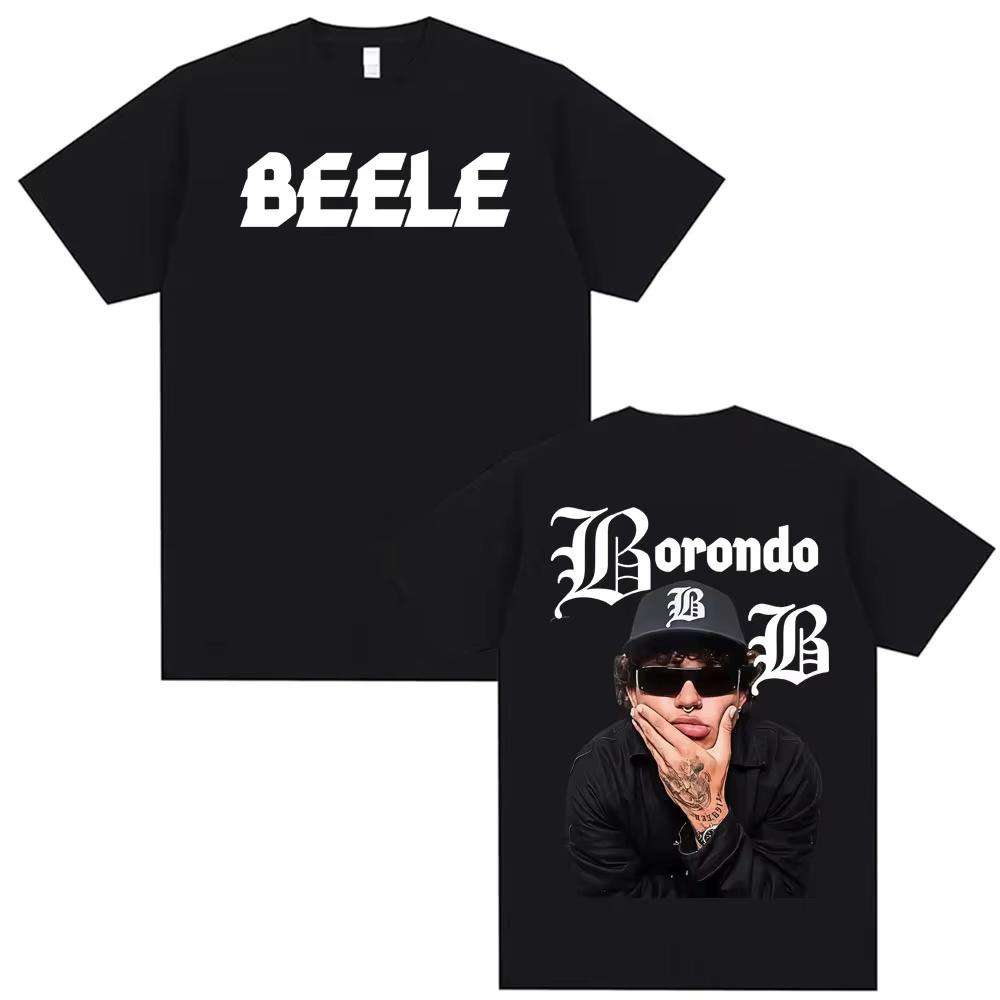 Rapper Beele Borondo Album Logo Graphic Tshirts Men Women Harajuku Vintage Hip Hop Punk T Shirt High Quality Short Sleeve Top