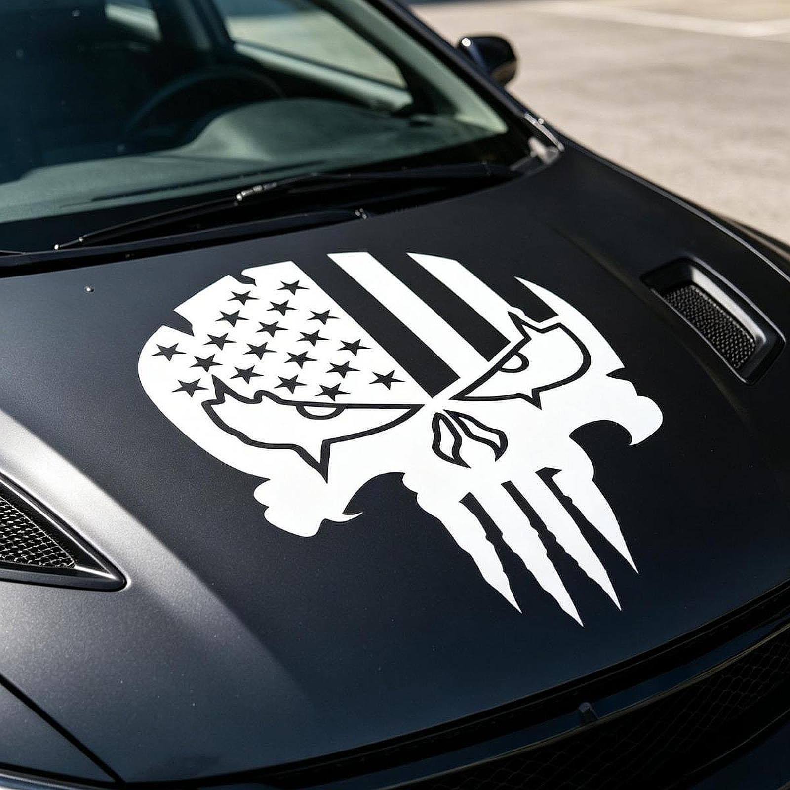 

Car Sticker Decal Hood Decoration Vehicle Side for Driving білий