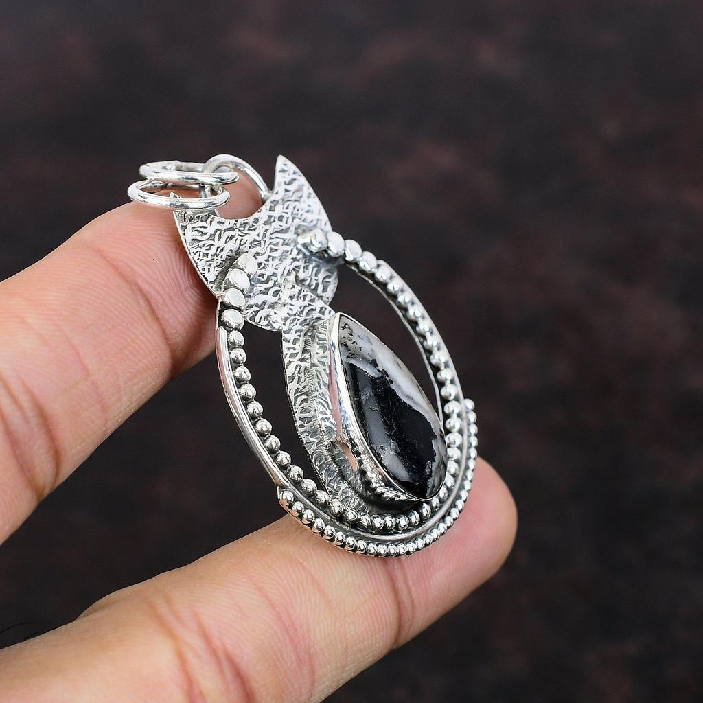 Zebra Jasper Pendant Gemstone Jewelry 925 Sterling Silver Pendant Handmade Elegant Pendant Brand New Jewelry Gift For Friend Stylish Pendant