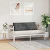 Back Cushion Dark Gray 140 x 19 x 50 cm Fabric