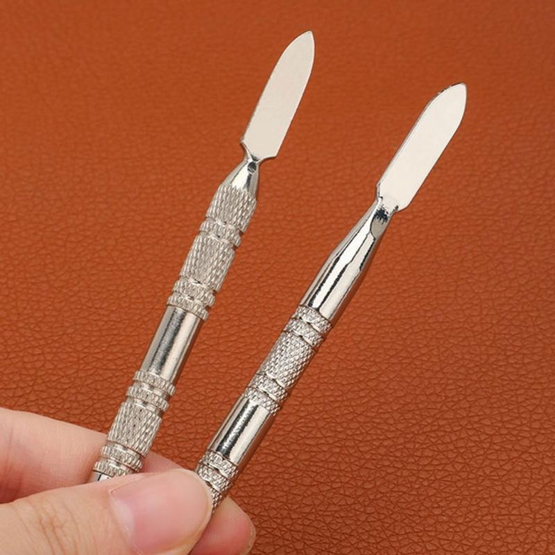 Portable Double Head Pen for Leather Edges Oiling Stainless Steel Craft Accessory for Artisanal and Hobbyists