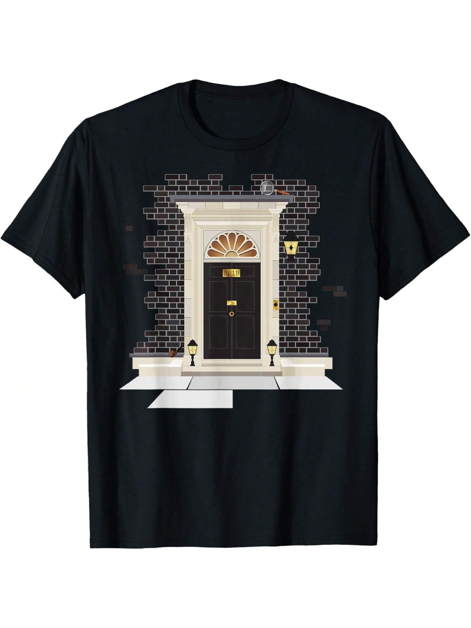 221B Baker Street Doorway - Novelty T-Shirt S разноцветный
