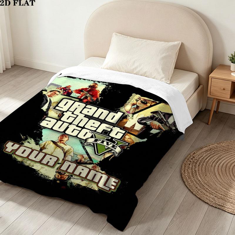 Custom Gta6 Blanket, High quality Comfortable for All Seasons, Home Decor, Warmth and Comfort