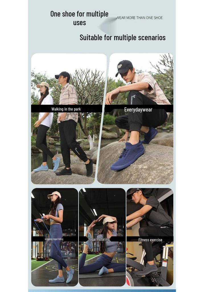 Unisex Breathable Comfort Knit Walking & Running Shoes - Soft Sole, Casual & Sports Style