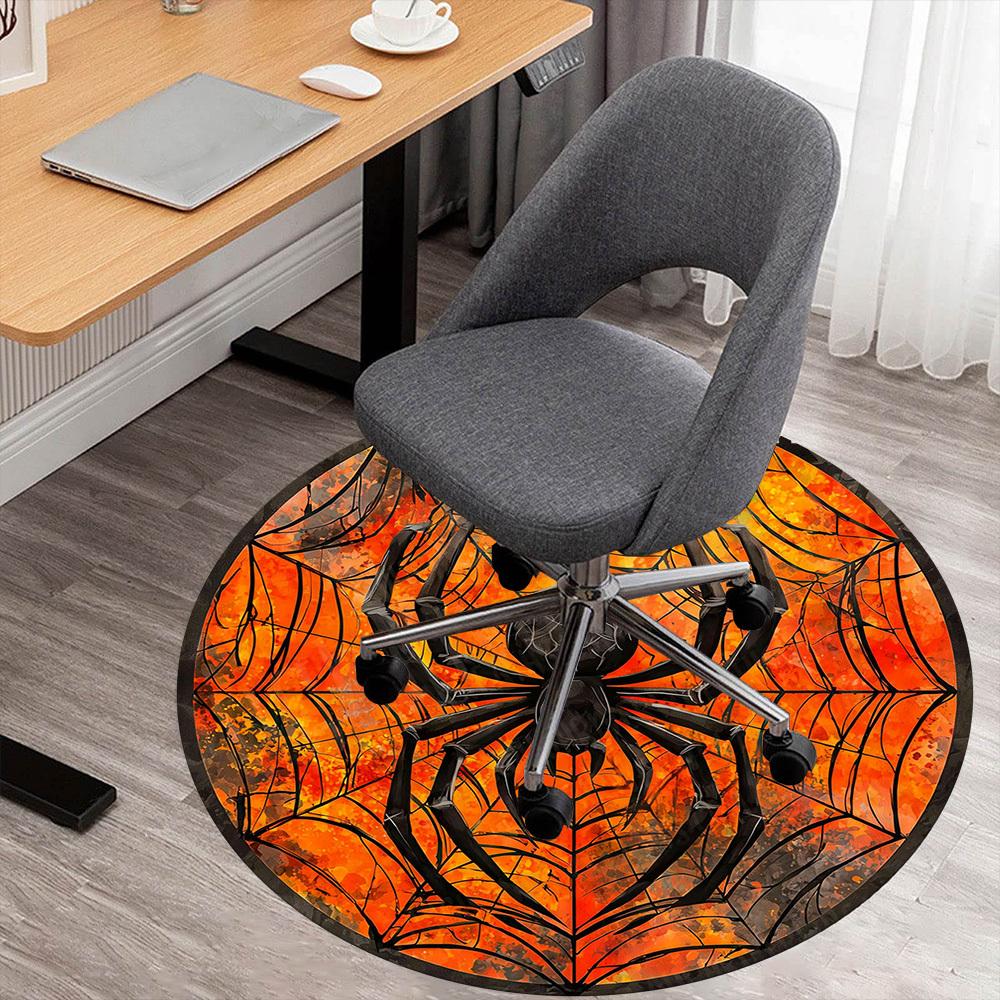 1PC spider web Office Round Area Rug, Under Office Chairs Bedroom Living Room Home Decor, Carpet for Office -1110135
