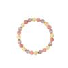 Festive Gifts Strawberry Quartz Lavender Stone Crackle Crystal Beaded Bracelet Sweet Fashion Jewelry For Women Daily Wear Gift