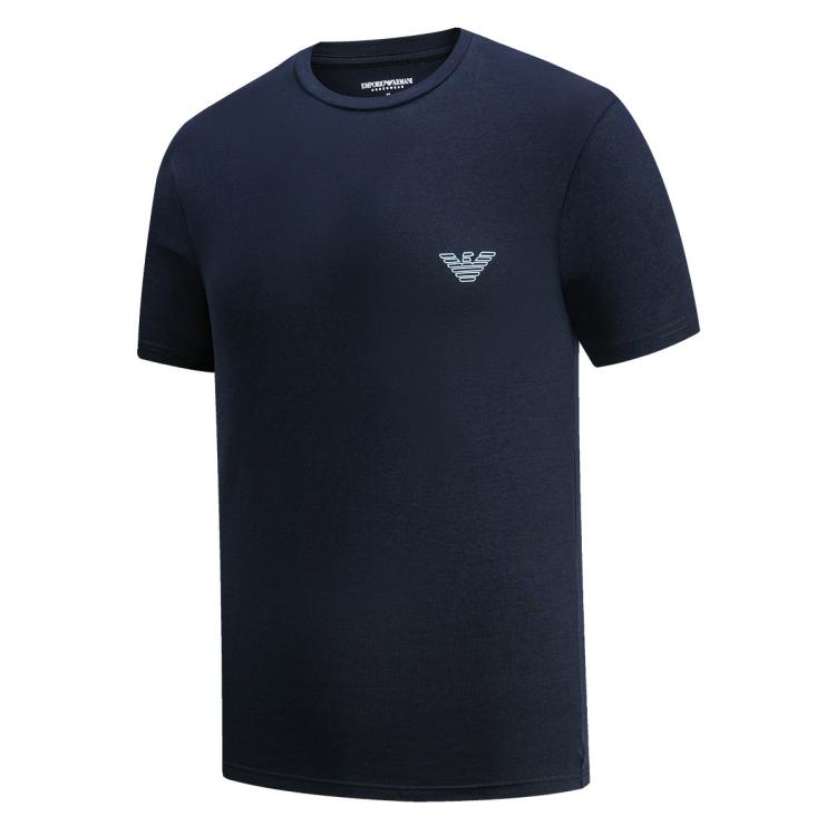 Emporio Armani New Mens Eagle Logo Crew Neck Short Sleeve T-Shirt Simple Versatile Breathable Comfortable Casual Top EM000375-AF18890-UB102