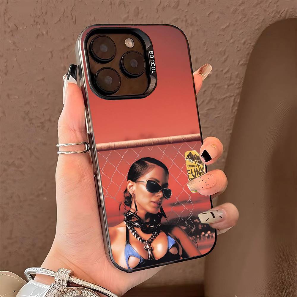 singer A-anitta funk generation phone case for iPhone 17 17Air 16 15 14 13 12 11 Pro Max Plus Colorful Silver