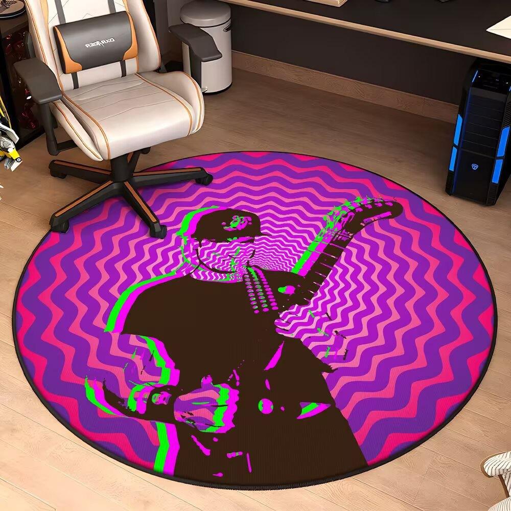 E-sports Circular Carpet Home Decor Living Room Dirt Resistant Carpet Bedrooms Study Children's Rocking Chairs Anti Slip Pads