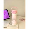 Girls' High-Appearance Value 2025 New Model Straw Large-Capacity Insulated Cup with Handle 316 Stainless Steel Water Bottle Portable