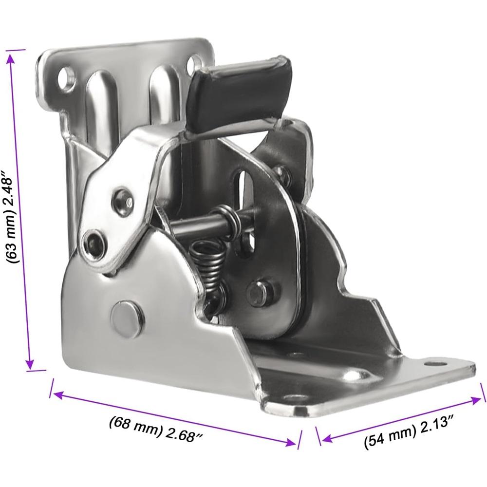  4 Folding Table Leg Brackets, 90-degree Foldable Self-locking Hinges, Tabletop Extension Brackets, Suitable For Furniture Legs.