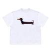 Cute Dachshund Graphic Print Autumn Womens Tshirt Short Sleeve Street Fashion Trend Clothing  Vintage Summer Funny Tee Tops