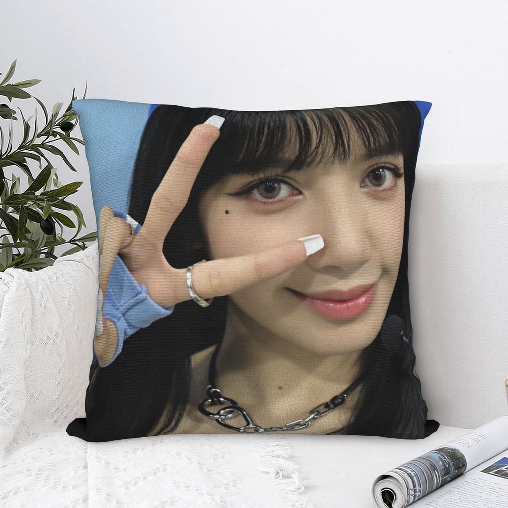 Kpop Style Cool Girl Lisa Pillowcases Fashion Pillow Case For Sofa Home Decor Comfy Pillow Cover