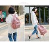 Korean Harajuku Style Corduroy Backpack for Women - Junior High School & College Casual Shoulder Bag