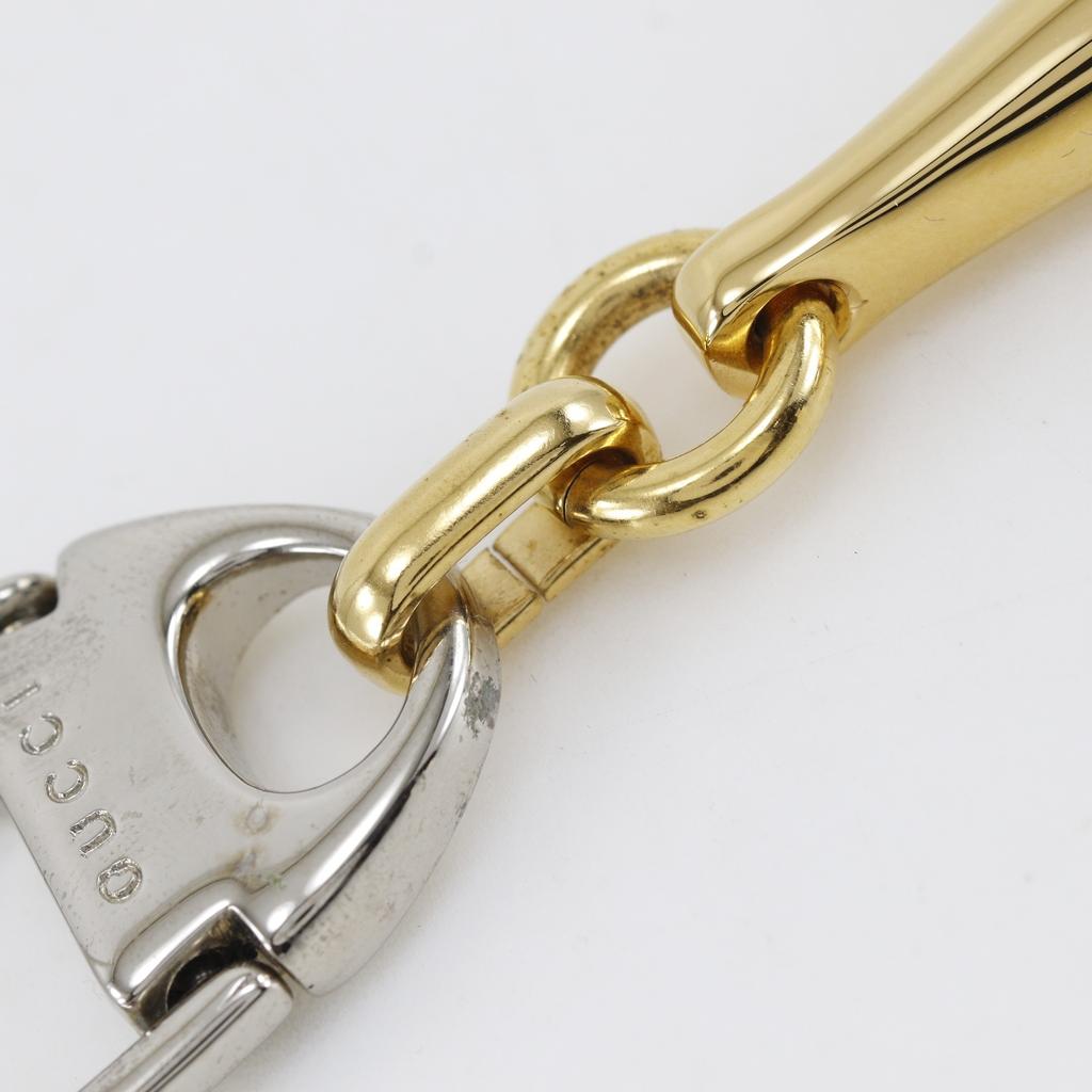 Gucci Horsebit Key Ring metallic/Plated Gold Unisex Used