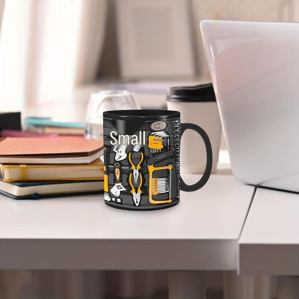 Elegant High-End Ceramic Coffee Mug for Men - Customizable with a Stylish Design