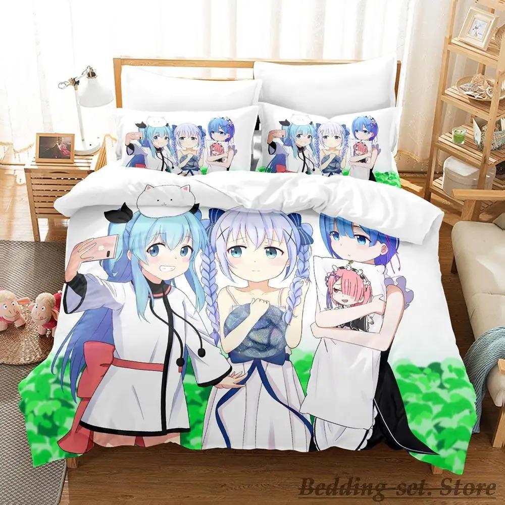 New Sora No Method Celestial Method Bedding Set Single Twin Full Queen King Size Bed Set Adult Kid Bedroom Duvetcover Sets Anime