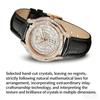 Women RUIIXINE Fashion Quartz Watch Light Luxury All Diamond Leather Strap Diamond Jewelry Crystal Ladies Wristwatches Gift