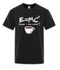 Summer Unisexs Tshirt A Pure Cotton Casual And Fun Style With Energy Patterns Milk Coffee Printed Shortsleeved Unisexs
