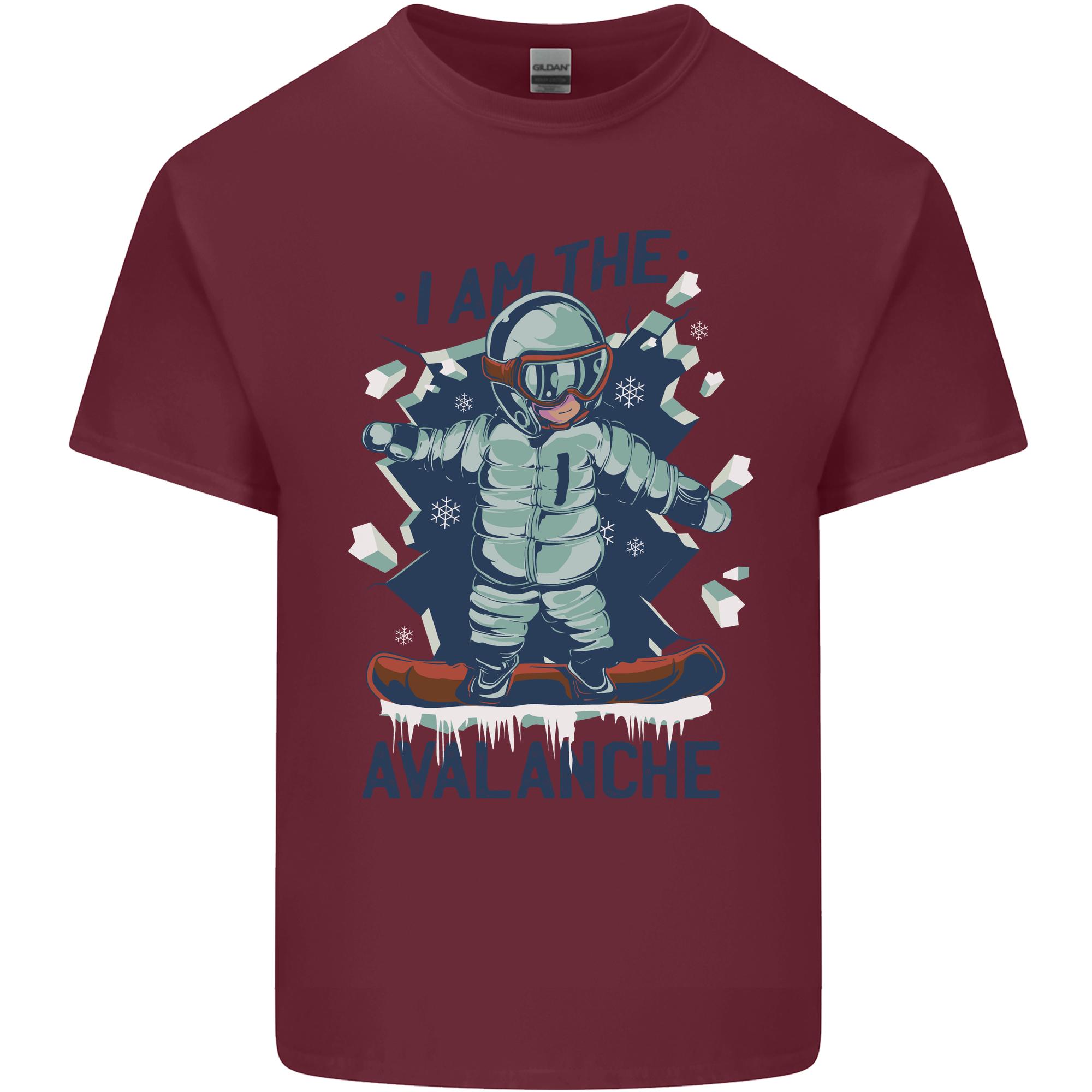 I Am the Avalanche Funny Snowboarding Unisexs Light Cotton TShirt S
