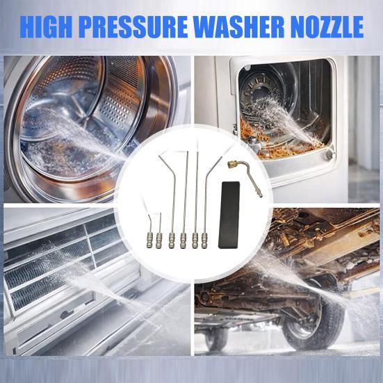 High Pressure Washer Nozzle Kit Quick-Connect System High-Pressure Extension Wand Pressure Washer Accessory Kit