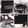 Waterproof Black Wood Grain Self-Adhesive Wallpaper for Light-Blocking and Furniture Renovation