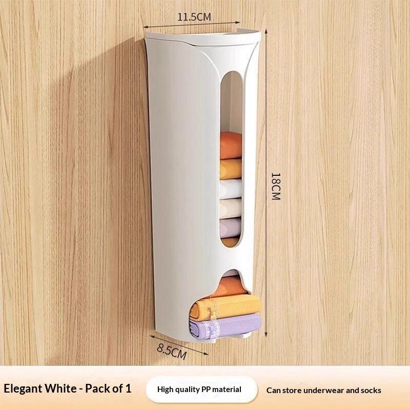 Dispenser Porta Sacchetti di Plastica da Parete Grande Capacità Estraibile Organizer per Sacchetti della Spesa per Armadietto della Cucina Stoccaggio Domestico