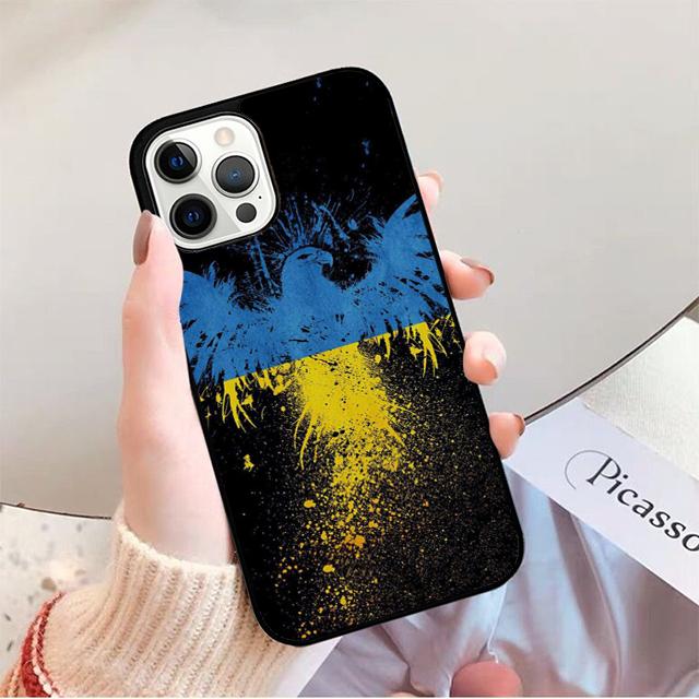 U-kraine Tryzub Flag Phone Case For iPhone 17 Air 16 15 14 13 12 Pro Max Plus Max Cover Shell coque