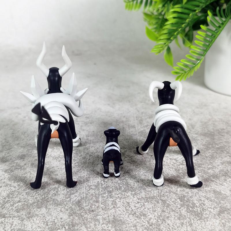 In Stock 10cm 3pcs Mega Houndoom Anime Figures Houndour Figure Houndoom Figurine Pvc Statue Collection Desk Decoration Gift Toys