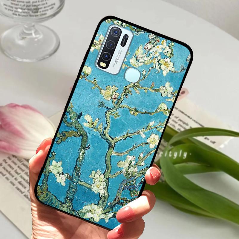 Pro Vivo Y30 1938 Y50 1935 Pouzdro zvířecí Silikonové Měkké TPU Zadní kryty Pro Vivo Y 30 50 Y30 2020 Pouzdro Ochranné Kreslené Funda