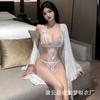 Night Dream Sexy Deep V Breast Seduction Lingerie Women's Lace Onesie Hot Crotch Free 1648