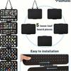 Jewelry Organizer Pouch With Hanging Earring, Foldable And Expandable Storage Case For Awards, Pins, Badges, And More
