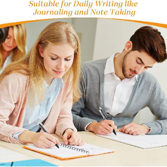 100 Pcs Gel Pens Click Pens Bulk Retractable Medium Point Ballpoint Pens Bulk Ink Pens Writing Pens with Grip for Journaling Drawing Office Business