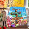 240Gm2 Beach Please Outdoor Customize Your Name Blanket Comfortable Soft Lightweight Allseason Multipurpose Blanket For Travel Camping Picnics Sofa