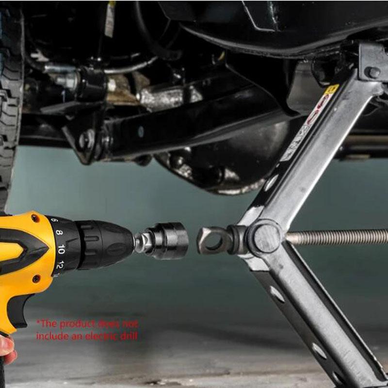 Car Jack Wrench Socket Tool Effortless Quick Tire Removal Electric Impact Wrench Tire Changing Jack Socket Wrench