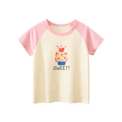 Children's Clothing Summer Children's Short-sleeved T-shirt Bottoming Shirt Baby Girl Clothes