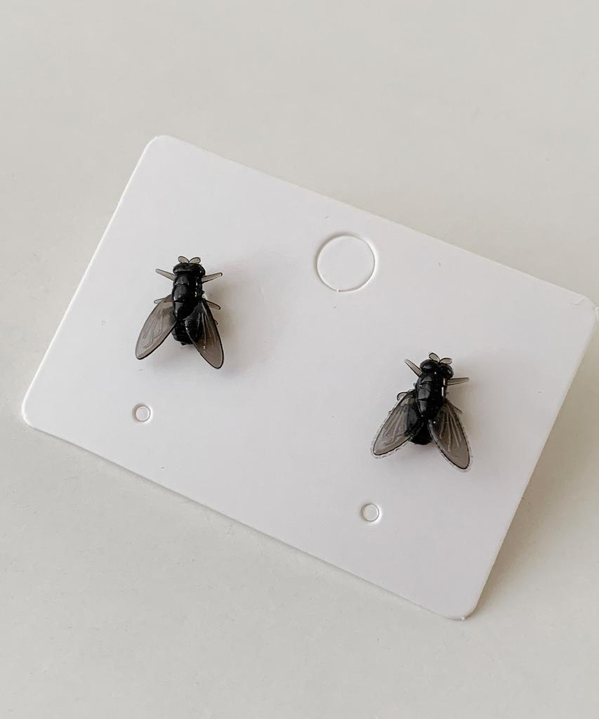 Dederit Peculiar Funny Insect Bug Fly Dung Fly Earring