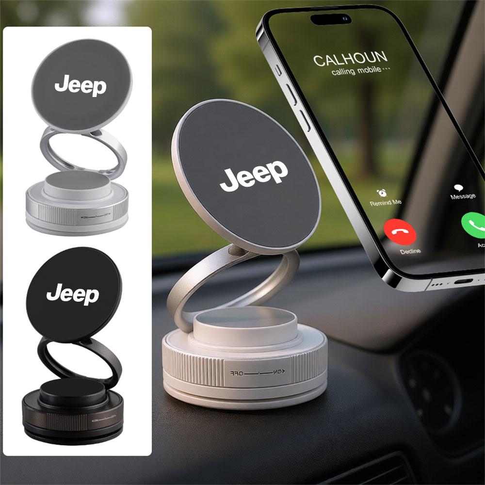 720° Rotation Foldable Magnetic Car Phone Holder Adjustable Dashboard Stand Air Vent Mount For Jeep Grand Cherokee JPB Gladiator ANP1