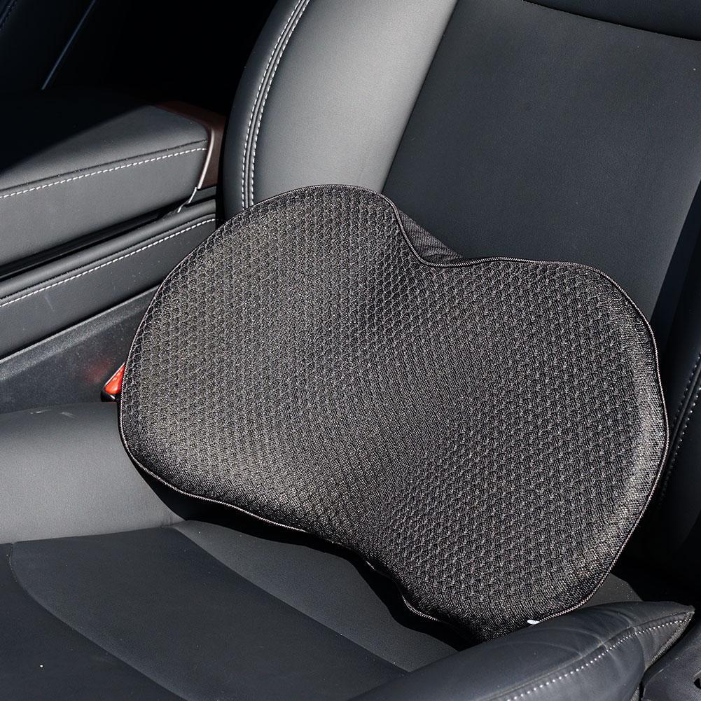 2 In 1 Car Seat Cushion Memory Foam Small Waist Pillow Cushion Breathable Car Increase Accessories Health Hip Protection Cushion