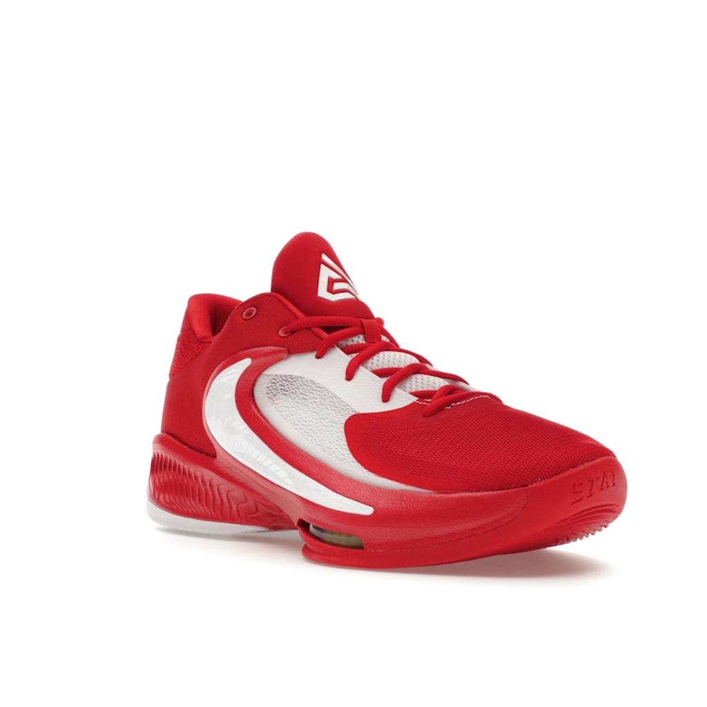 Nike Zoom Freak 4 TB University Red Unisex-Sneakers Weiß DO9679-600