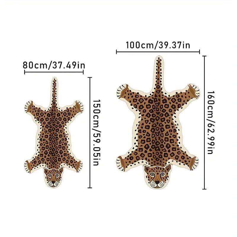 Cartoon Leopard Carpet Home Decoration, Bedroom Plush Carpet, Living Room Carpet Absorbent And Anti-Slip Carpet