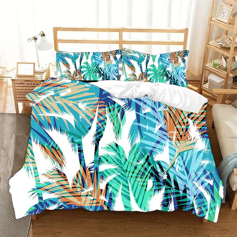 

Tk Plant Three-Piece Home Textile Bedding 3D Digital Printing Quilt Cover Customization 135 * 200Cm 50 * 80cm * 1 two-piece set