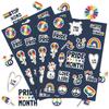 Gay Pride Parade Rainbow Stickers Party Decorations Gift Popular And Unique