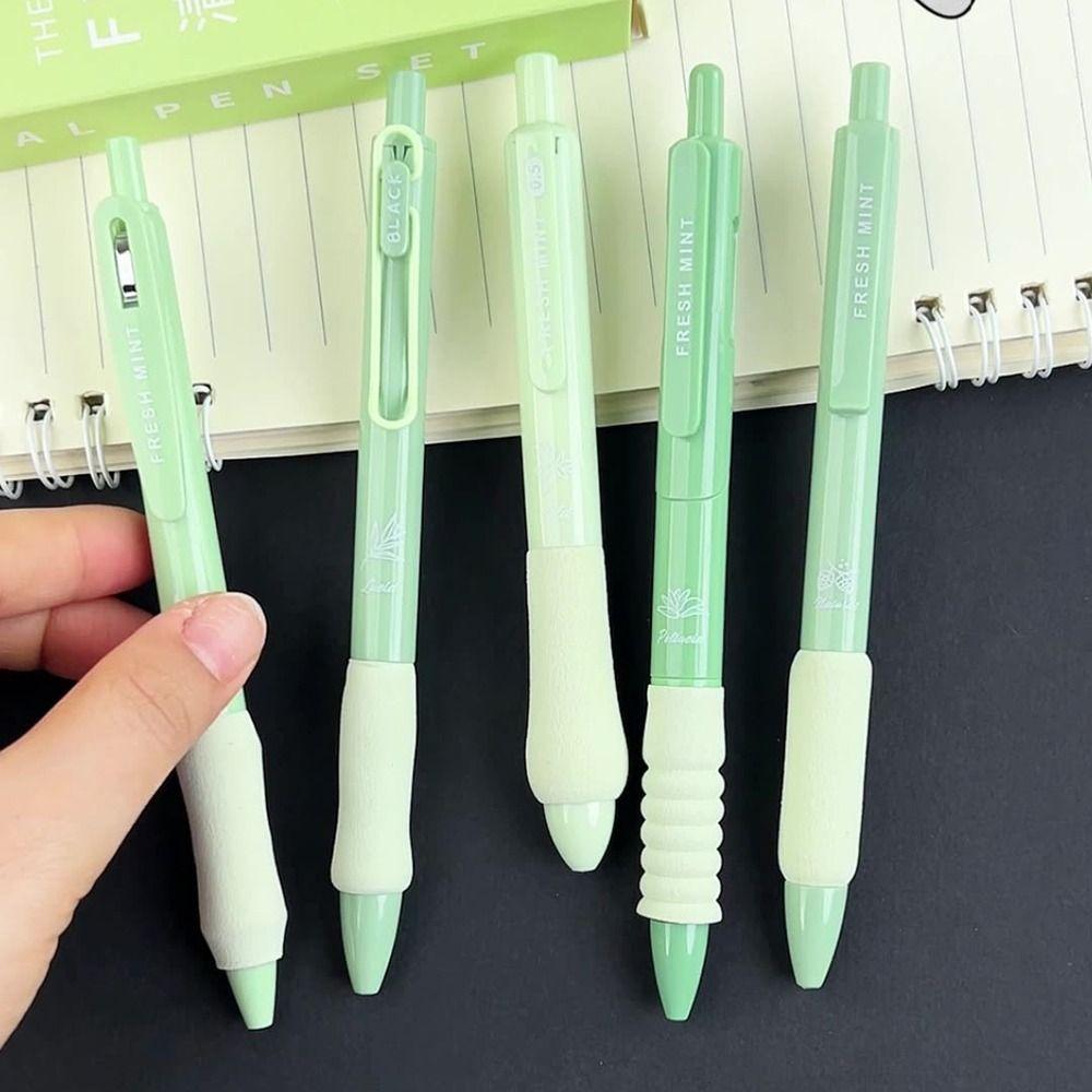 5PCS 0.5mm Black Ink Neutral Pen Quick Drying Writing Tool New Gel Pen  School Office