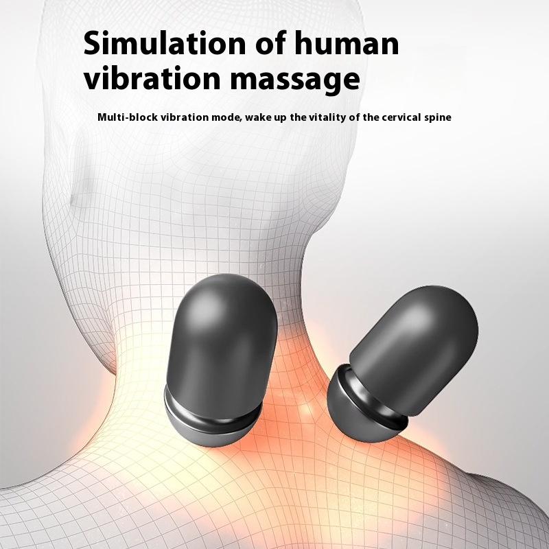 New Relieve Fatigue Airbag Neck Massage Constant temperature hot compress Pillow Electric vibrate Smart Kneading Massage Pillow