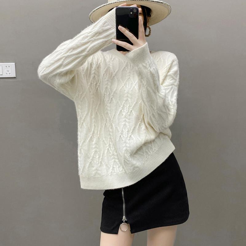 Qinghe 100% Pure Cashmere Women's Sweater - Ultra Soft Luxury Winter Pullover