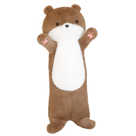 

80 см изысканная уютная декоративная плюшевая подушка мягкая игрушка выдра кукла игрушка плед подарок на день рождения коричневый