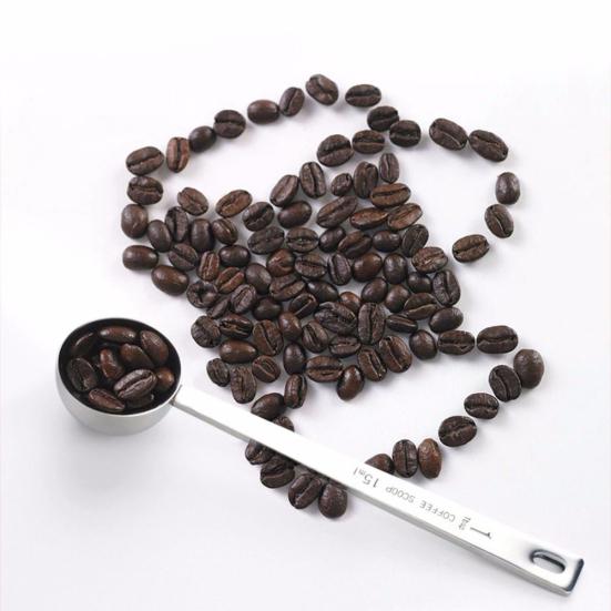 1Pc Stainless Steel Measuring Spoon Tea Coffee Powder Measure Cooking Scoop